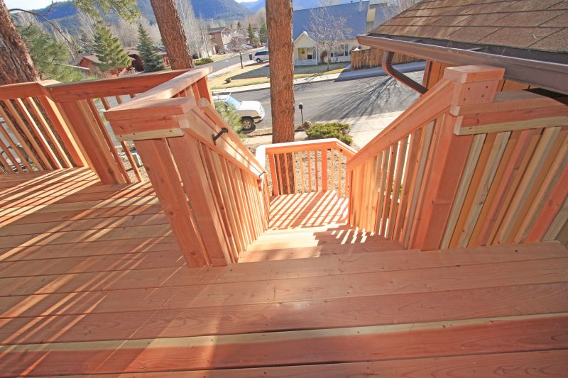 Redwood Deck with Custom Features